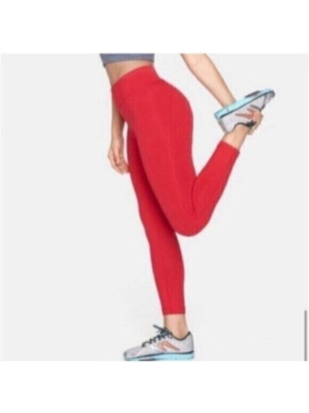 Outdoor Voices Women's Red Techsweat Core 7/8 Mid Rise Leggings Size XS